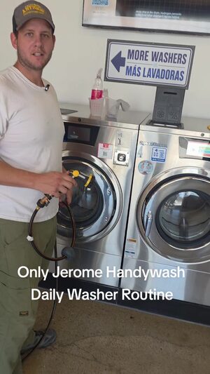 Watch our daily clean routine for our washers