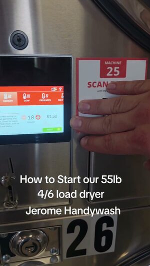How to Start Speed Queen Quantum Touch 55lb dryer